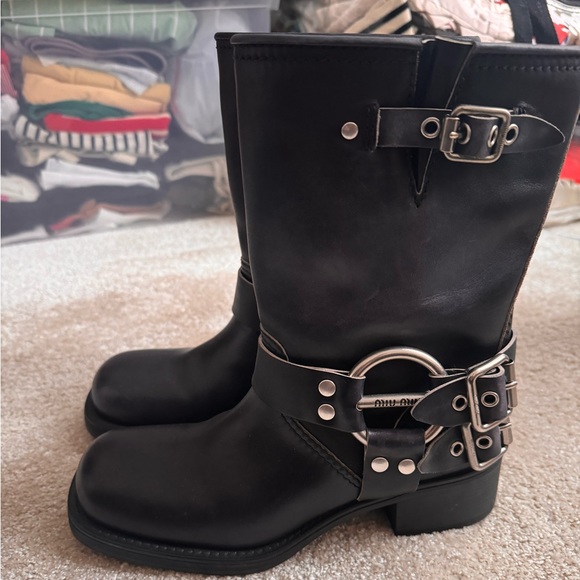 Miu Miu biker boots short black - Picture 4 of 6